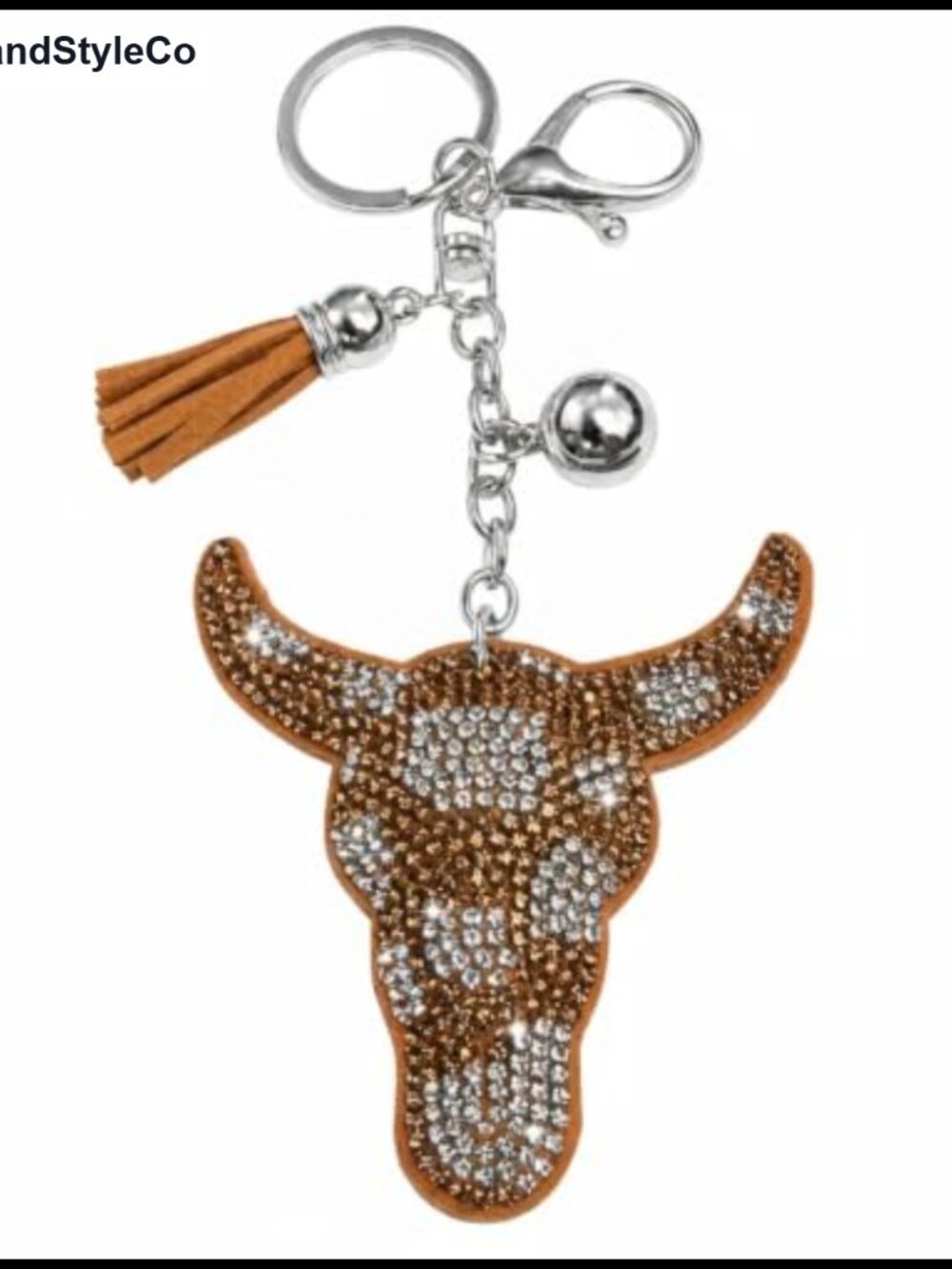 Rhinestone Keychain Charm, Bling Bag Charm, Backpack Charm, Gift for Women